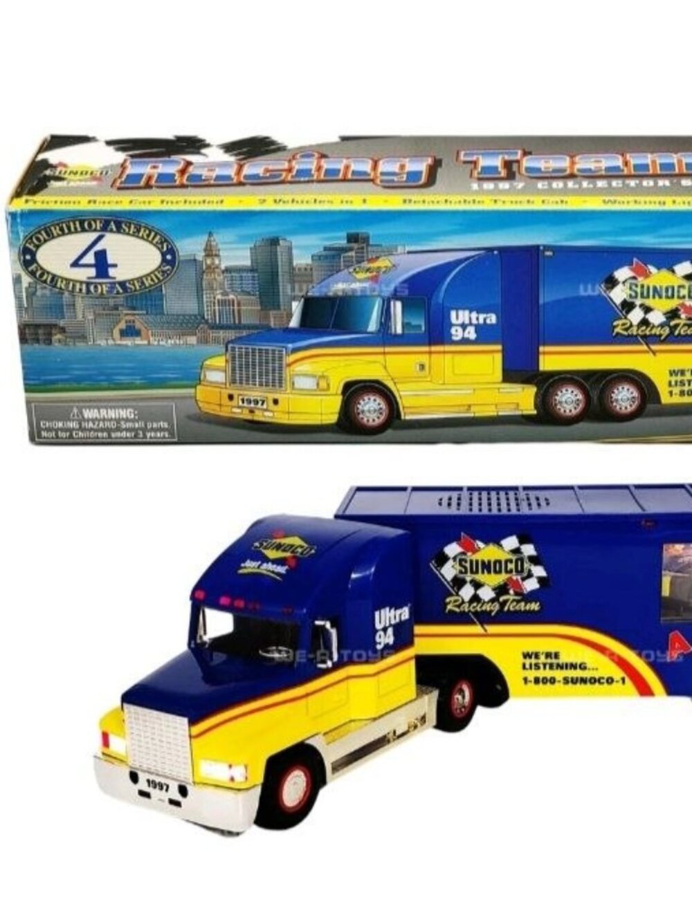 VINTAGE 1997 Sunoco Racing Team Truck Collector's Edition 4th in Series *New*